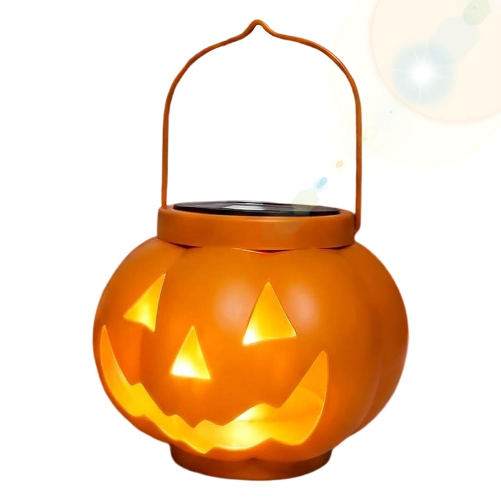 Lanterna Solare A Forma Di Di Halloween Lampada Da Giardino Decorativa | Lanterne per Decorazioni Halloween Per Giardino Autunnale, Cortile, Portico, Terrazza, , Tavolo,