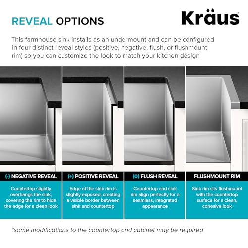 Kraus KHF203-36 Standart PRO Kitchen Stainless Steel Sink, 36 Inch Round Apron 60/40 Double Bowl - image 9