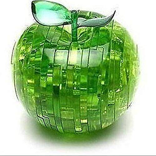 Apple DIY Puzzle -3D Crystal Jigsaw Kids Educational Developmental Assembly Model Building Block Decor Christmas Eve Gift Toy Gift
