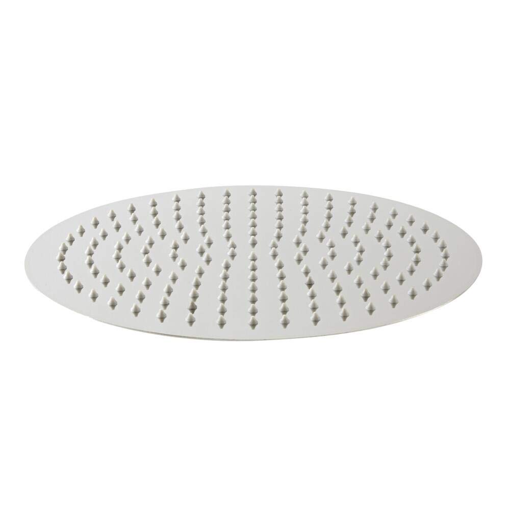 Milano Mirage 400mm Round Ultra Thin Fixed Rainfall Shower Head - Chrome