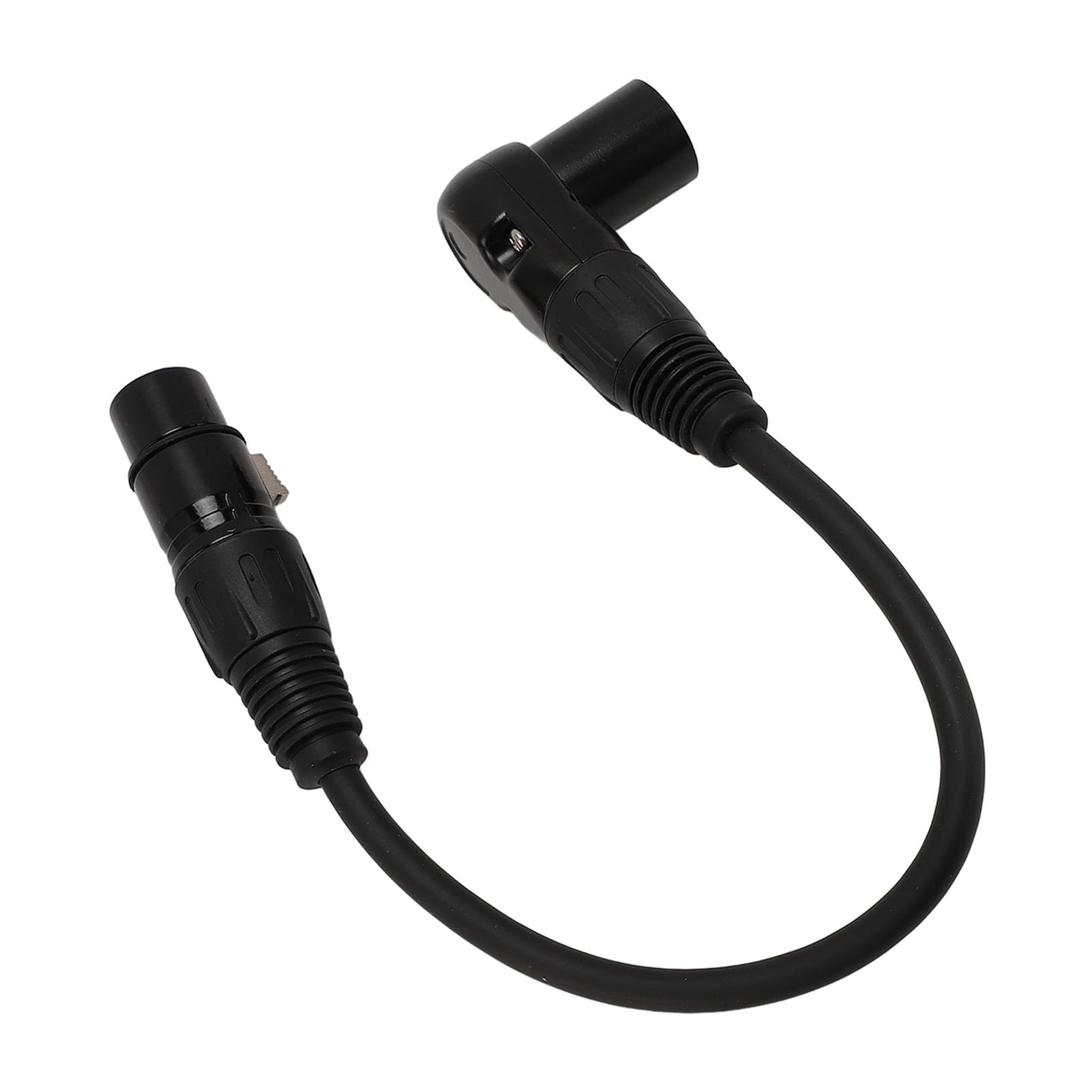 Cocoarm Cavo Microfonico XLR, Adattatore in PVC da 90 Gradi per Mixer da Studio e Altoparlanti con Angoli Regolabili (30 cm / 11,81 pollici)