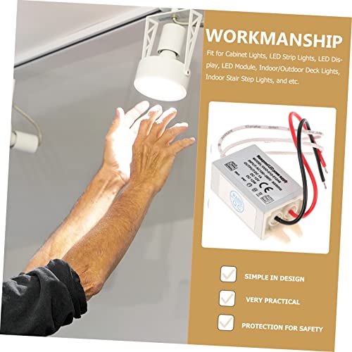 Veemoon 3 Pecas Motorista De Led Adaptador Led Para Luzes De Tira Cc Conversor 120v Para 12v Adaptad