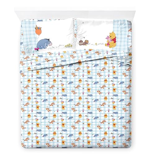 Image of Disney Winnie The Pooh Queen Comforter Set 7 Piece Kids Bedding, White