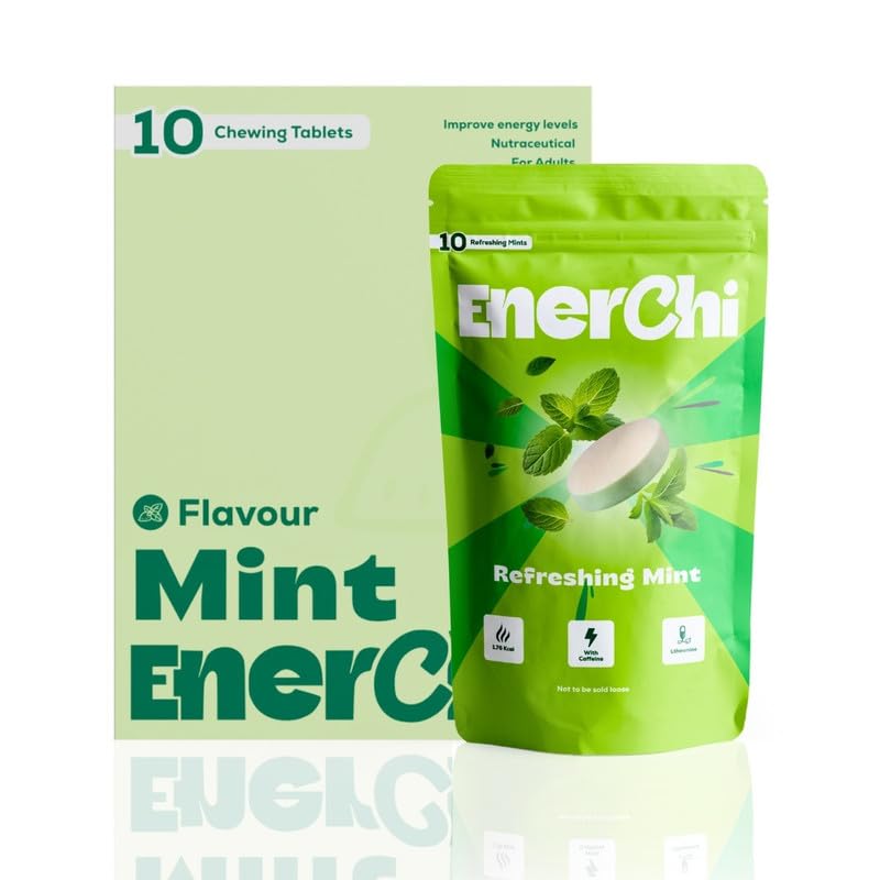 Enerchi Energy Mints Combo | Refreshing Energy Mints Pack of 2 + Morning Espresso Mints Pack of 2 | Clean, Crash-Free Energy with Caffeine, L-Theanine & Herbal Extracts | Focus & Freshness 1