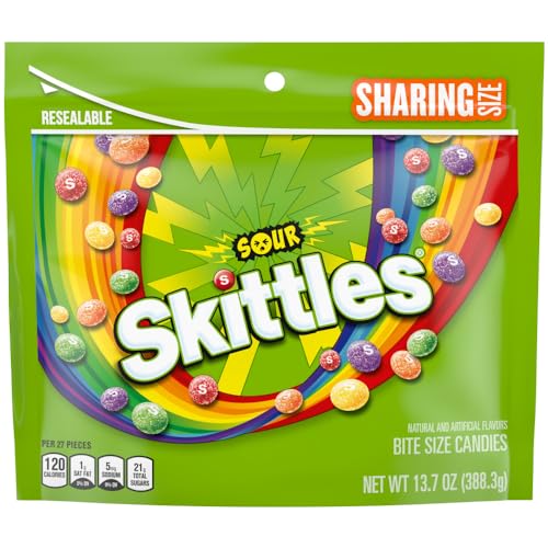 SKITTLES Sour Chewy Candy, Share Size, 13.7 Oz Bag - image 4