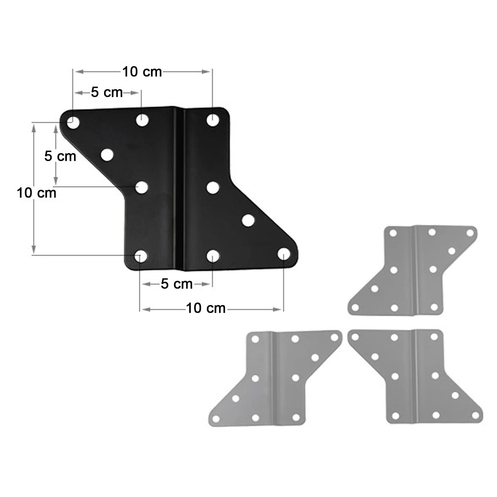 Drall Supporto Universale da Parete per TV - Supporto Girevole e inclinabile - per 15-55 Pollici LED LCD OLED TV Curvo 4K 3D HD - Fino a 40 kg - VESA 100 200 400 Nero Modello: S89B-AD7B