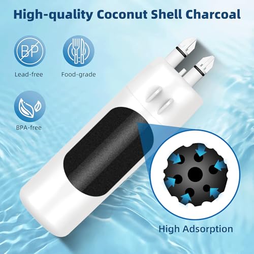 Image of Filter 1 Water Filter Replacement for Whirlpool WRS321SDHZ13 WRS325SDHZ WRS325FDAM04 WRS571CIHZ04 WRS315SDHZ08 WRS325SDHZ13 WRS315SDHM13 WRS321SDHZ08 WRS325SDHZ08