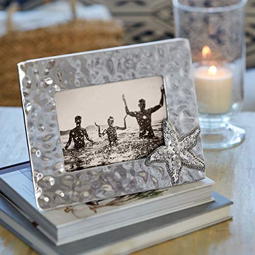 Mariposa Starfish Shimmer, 5X7 Inch Picture Frame, Silver #TOP19