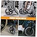 NOLITOY 4pcs Wheelchair Caster Wheel Replacement Skid Tires for Front Wheelchairs Wear-Resistant Accessories Stable Design for Improved Safety and Performance