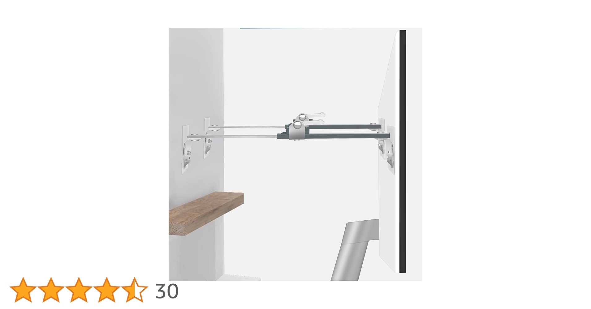 Metal TV Safety Straps, TV Anchors For Baby Proofing To Prevent Forward Or Backward Tipping, TV Straps Safety For Flat Screen, Adjustable Length Range 8.6'' To 14.1''(2 Pack