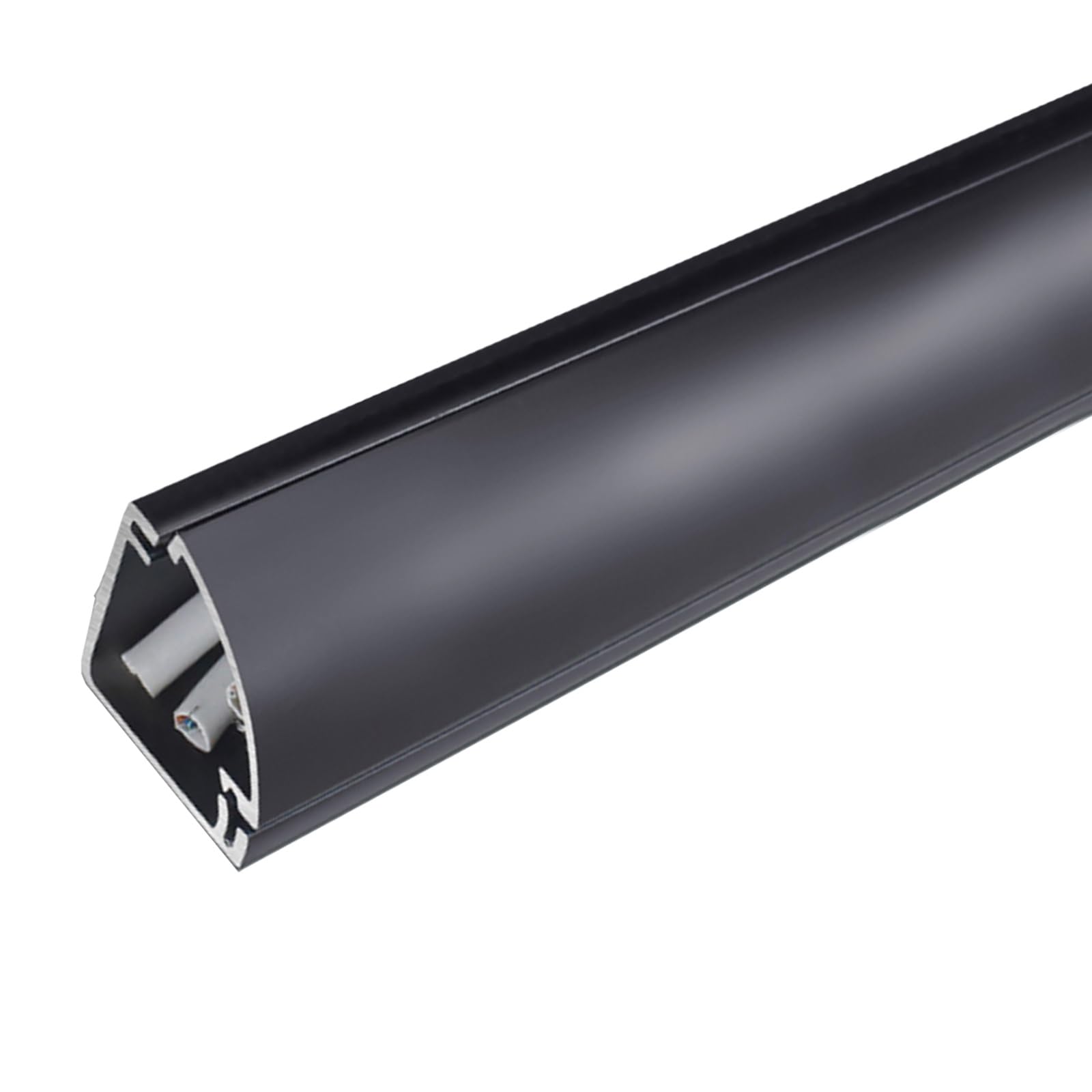 Passacavi Protezione Per Cavi Del Pavimento Nero Resistente 1m - 15m, Correttore Di Cavi 14mm/24mm Per Tv A Parete, Coperture Di Sicurezza Per Cavi Di Prolunga All'aperto(8m/26.2ft-(8x1m),24mm W)