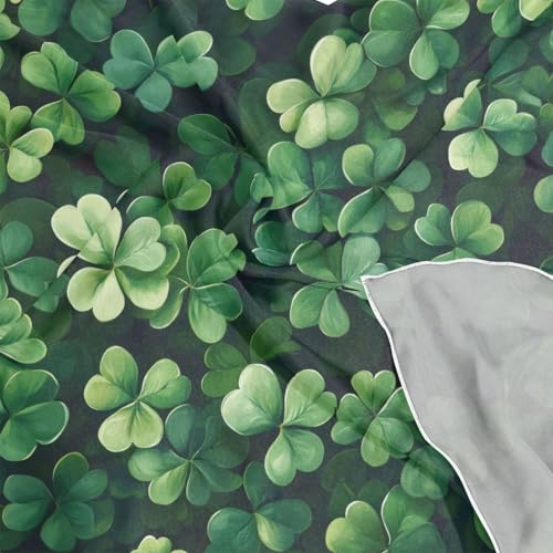 St. Patrick's Day Shamrock Silk Head Scarf 24" Square Soft Feeling Satin Hair Scarf Silk Bandana Neck Scarf for Women Girls4