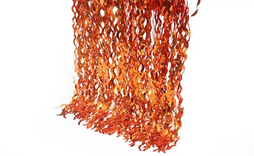 KEEUH 4 Pack 3.3 ft x 6.6 ft Wavy Tinsel Foil Fringe Curtains Backdrop,Metallic Foil Curtains for Party Photo Booth Props Background Decoration - Image 8