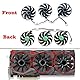 Dotodo GPU-Kühler für ASUS ROG STRIX GeForce RTX 2070/2080 Super/Ti Lüfter (Fan-ABC), 8.8 x 8.8 x 12 cm, 12 V, 0.5 A, 32 mm Löcher, Desktop, 6 W, Acrylnitril-Butadien-Styrol, 2500 rpm