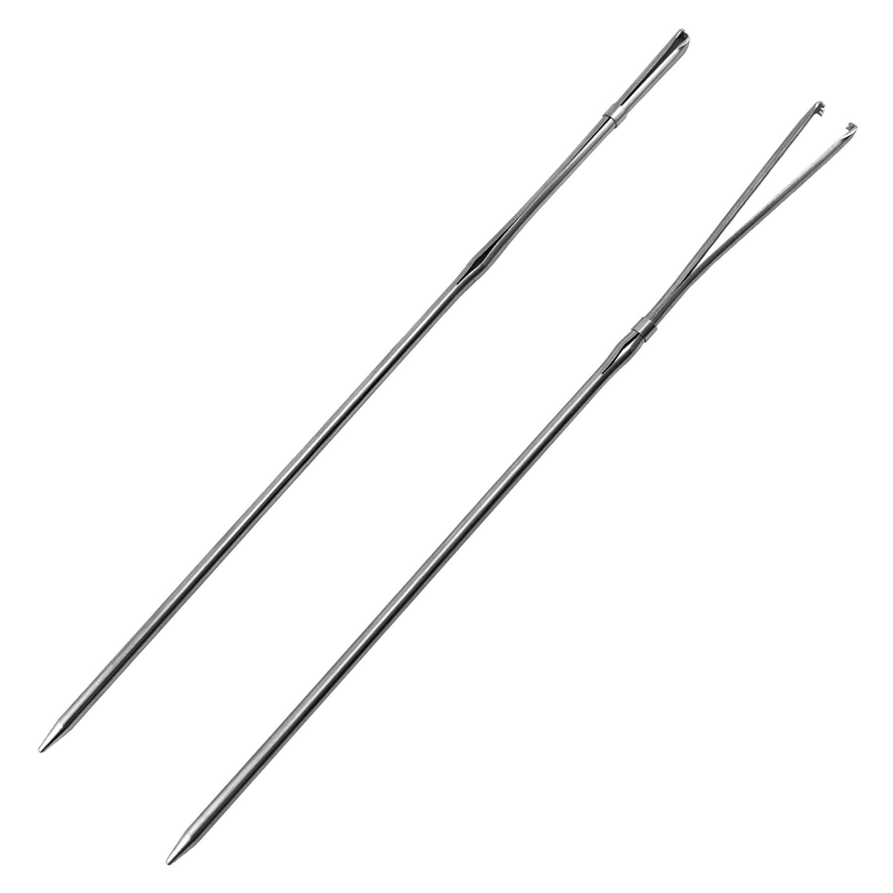 2Pcs Sewing Leather Shoe Lace Plus Needles Manual Lacing Threading Single Prong Steel Needle LeatherCraft Tool Handmade Leather Needles for Hand Stitching-Stainless Steel Lacing Needles-image-22