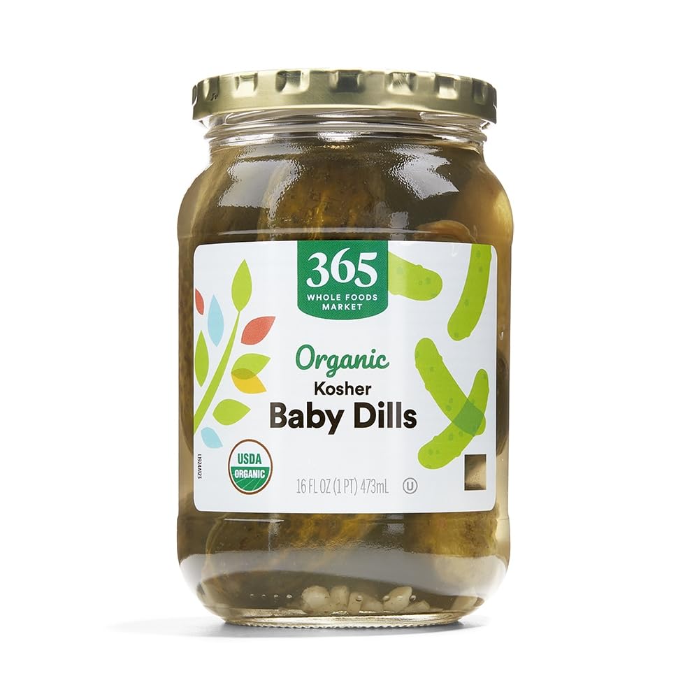 365 by Whole Foods Market, Organic Baby Dill Pickles, 16 Fl Oz 365 by Whole Foods Market, Organic Baby Dill Pickles, 16 Fl Oz