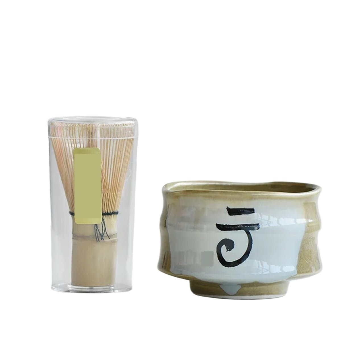 Juego de té de cerámica con inscripciones en hueso de oráculo: kit completo de matcha for remojar y usar en ceremonias for los amantes del té.