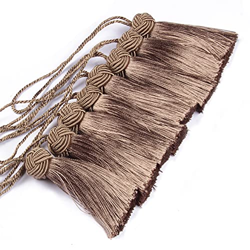 Image of BEL AVENIR 8 Pcs Elegant Polyester Key Tassel Colorful Craft Tassels Charms