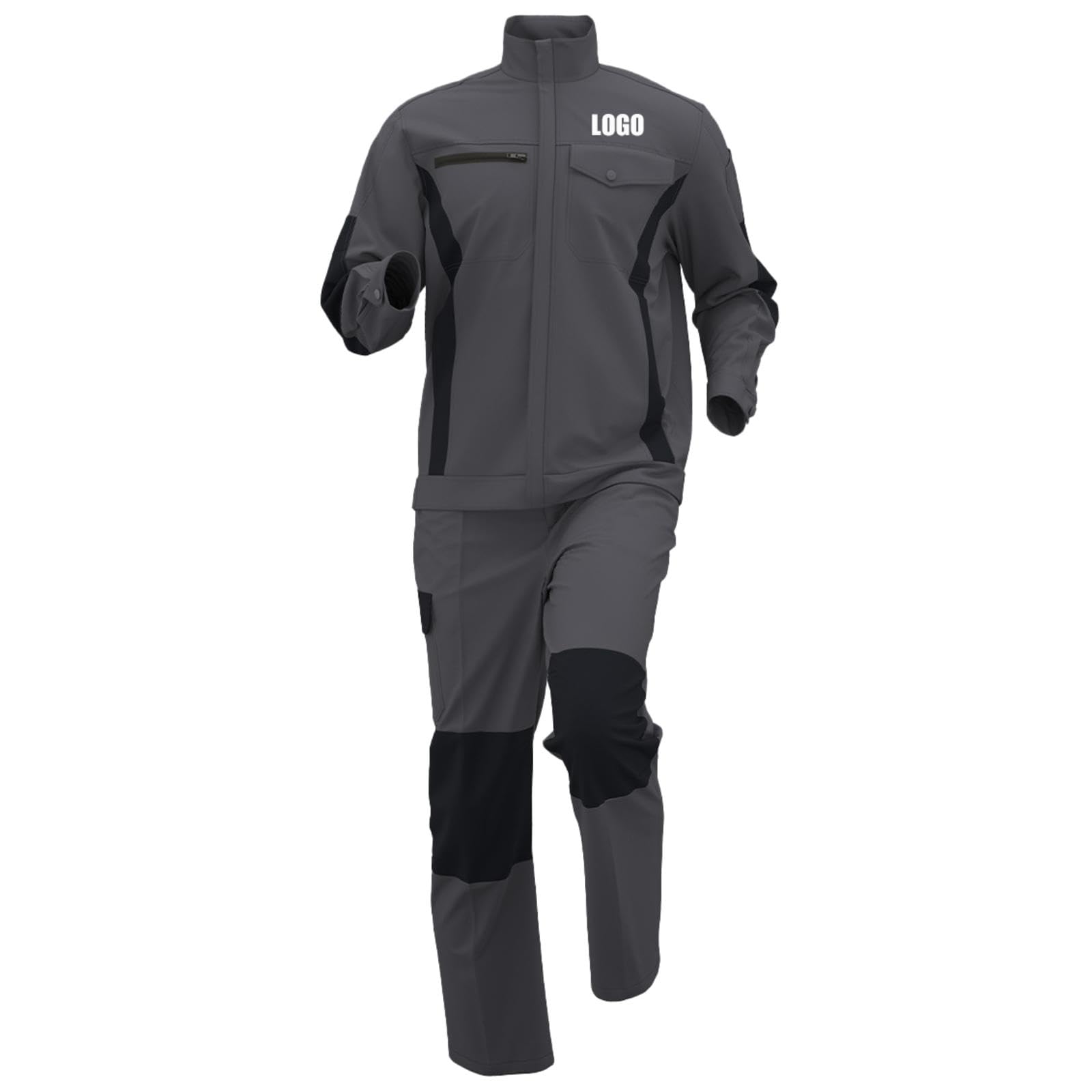 Honghuang Uniforme Resistente all'Usura da Uomo Personalizzata Primavera Autunno Riparazione Meccanica Abbigliamento da Lavoro Officina Tute da Fabbrica Giacca e Pantalone Personalizzati