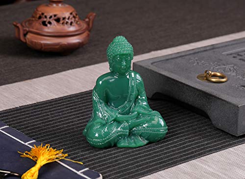 Estatua de Buda sentado meditativo para decoración miniatura 6