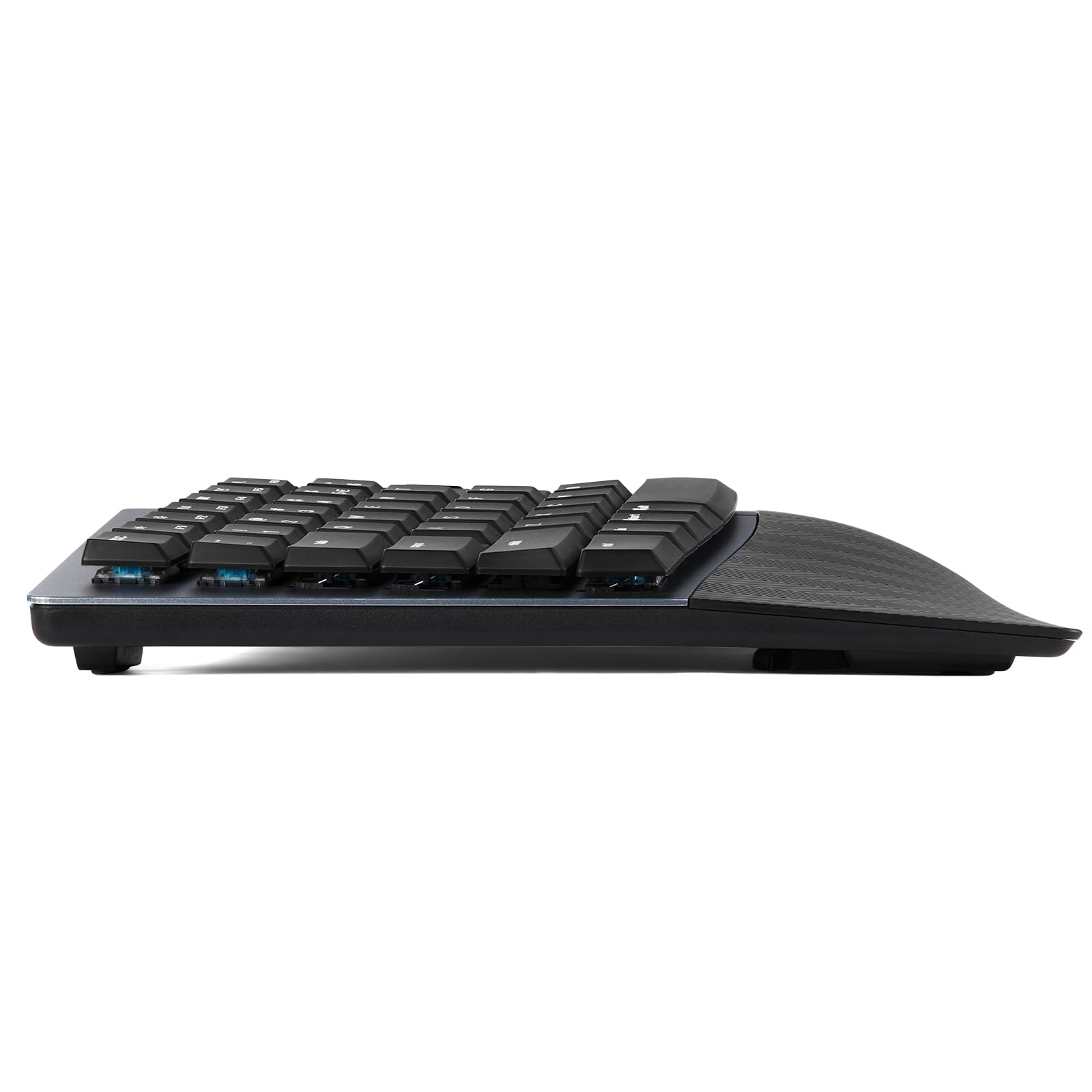 Perixx PERIBOARD-535BL Ergonomische kabelgebundene mechanische Tastatur, volle Größe, diskrete Blaue Klickschalter, kompatibel mit Windows und macOS