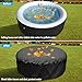 215×70CM Round Hot Tub Cover - 6 Persons Hot Tub Cover -420D Full Coverage Hot Tub Covers Replacement -UV Resistant, Waterproof Portable Overall Spa Safety Protector for Outdoor Hot Tubs