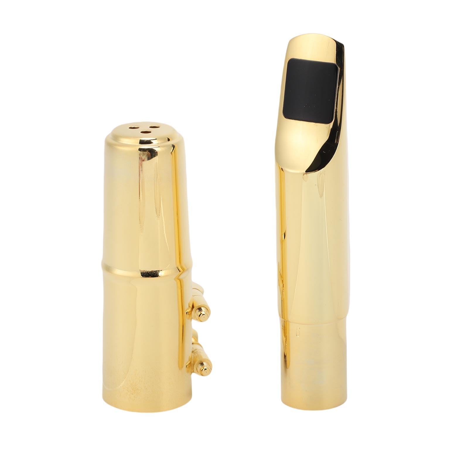 Boquilla de saxofón Tenor Latón Metal Grado Profesional Alto Rendimiento Si Bemol Accesorios para Instrumentos de Viento de Madera para Principiantes y Profesionales