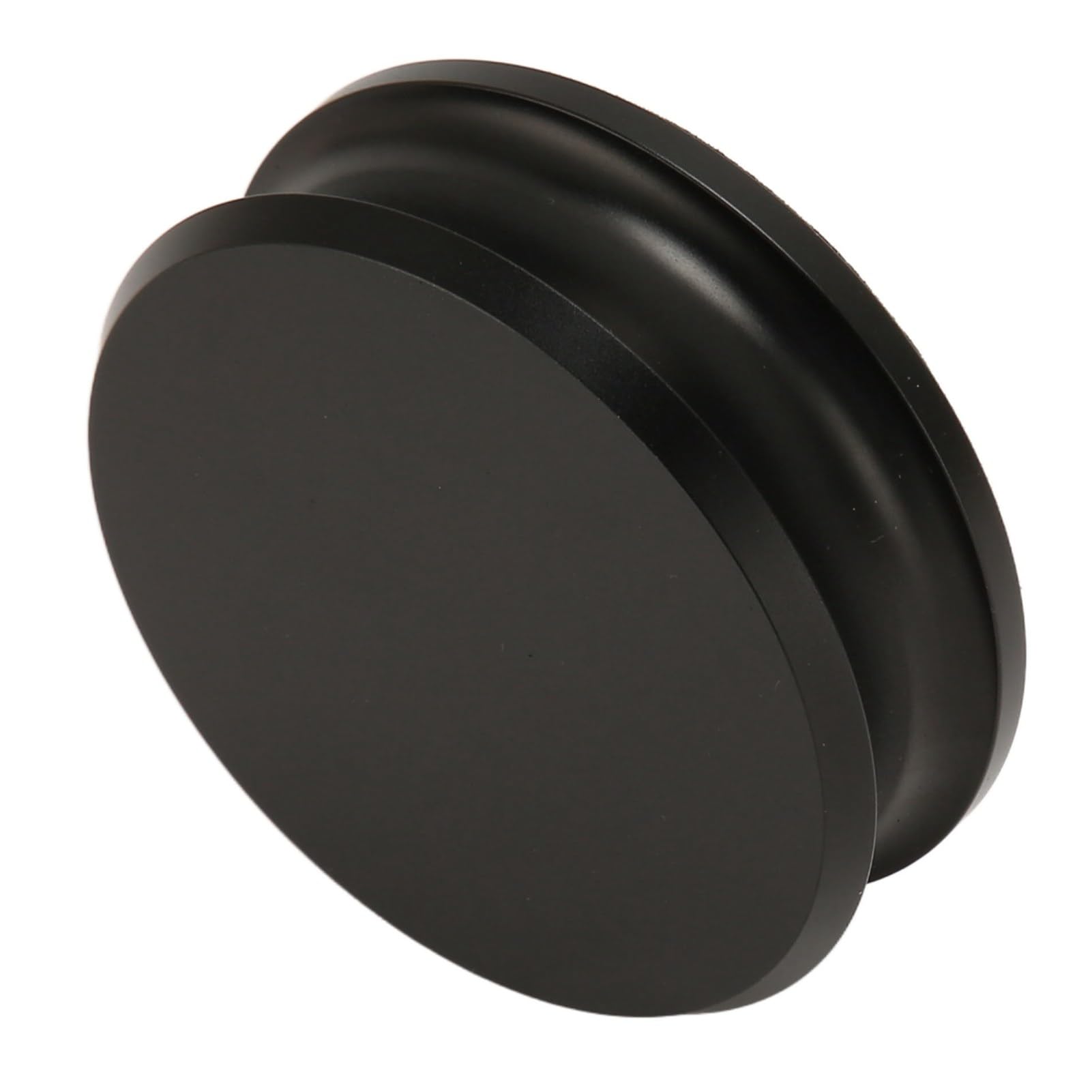 Wakects Morsetti per Pesi per Giradischi, Stabilizzatore di Peso per Giradischi HiFi Professionale in Lega di Alluminio Durevole con Taglio Preciso CNC per a Trazione Diretta (BLACK)