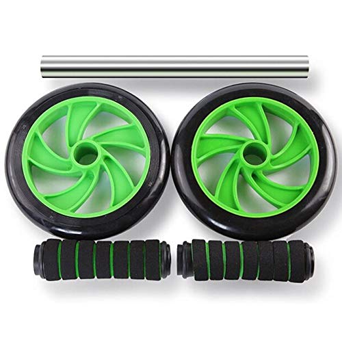 ADDCART Unisex Dual Wheel AB Roller with 2 Latex Resistance Tubes - for Core Abdominal Workouts and Belly Fat Burner 2