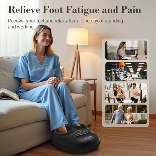 FSA Foot Massager with Heat and Remote - HSA Eligible, Feet Massager for Plantar Fasciitis & Neuropathy, Shiatsu Deep Kneading for Foot Pain Relief, Gifts for Mom Dad, Fits Up to Size 13 - Image 5