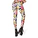 HuntGold Women Cartoon Digital Printing Adventure Time Leggings Smooth Elastic Pantyhose Pants Sockings(M)