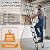 Velorantia 2.2M Wall Mounted Retractable Attic Ladder with 2 Handrails