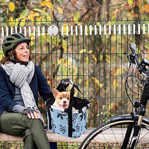 Cesto De Bicicleta - Porta-bicicletas dobrável para cães - Cesta de bicicleta para cachorro dobrável