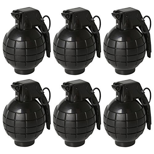 Rainbow yuango Pack of 6 4.3" Toy Hand Grenades Action Commando Series Toy