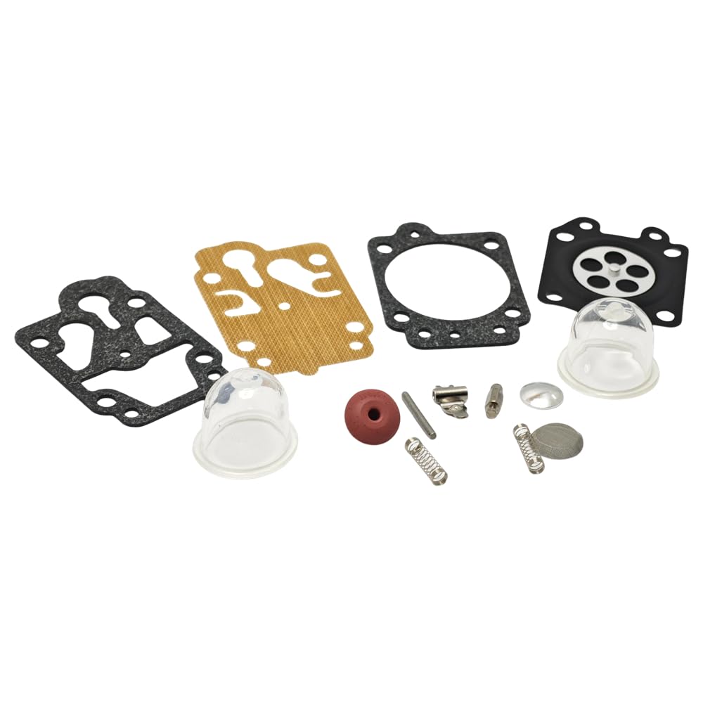 Kit de reparación de carburador de 5 Piezas for cortacésped CG260, CG330, CG430, CG520, GX35, 40-5, 44-5, 43 CC y 52 CC. Piezas de jardín