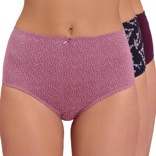 Image of NYKD (NYP104 Assorted Breathable Cotton Panty Set for Women (Pack of 3) | High Rise & Full Coverage Brief with Anti Odor Properties | Super Soft & Concealed Elastic for All Day Comfort
