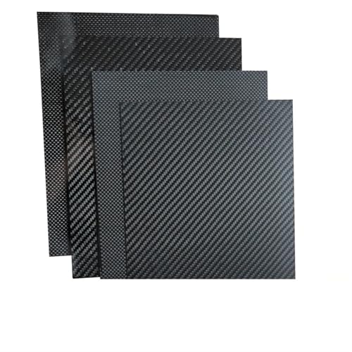 1pcs 500x500mm 3K Carbon Fiber Sheet High Strength Carbon Board Panel Plate Thickness 1mm 1.5mm 2mm 2.5mm 3mm 4mm 5mm 6 mm 3k Carbon Fiber(3.0mm Plain Glossy)
