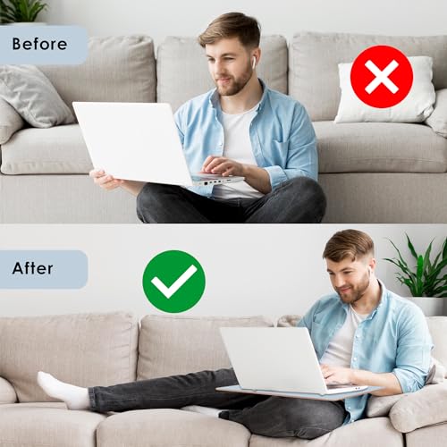 Image of Engineered Wood Lap Board for Study | Home | Dining | Office | Laptop | Computer Desk | Reading & Writing | Multi-Purpose | Made in India | (Blue, Lap Board 12 inchX23 inch Blue)