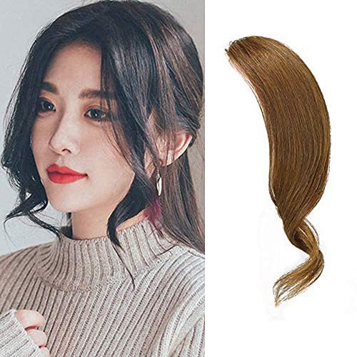 Dsoar 2Pcs Clip in Wave Side Bang Real Human Hair