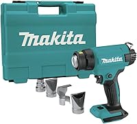 Makita XGH02ZK 18V LXT Cordless Heat Gun - Variable Temp up to 1022°F, 4.2-7.1 CFM Airflow, Tool Only