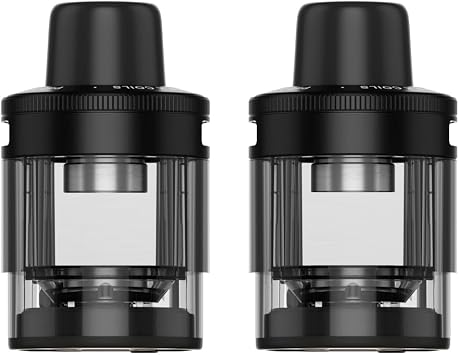 2 Pack Genuine BOOPO PNP X POD Replacement Cartridge for Drag S3/Drag X3/Drag S2/Drag X2/Argus Pro 2/Doric 60 Pro Replacement Pods 5ml MTL/DTL Nicotine Free Liquid Free DTL-Black
