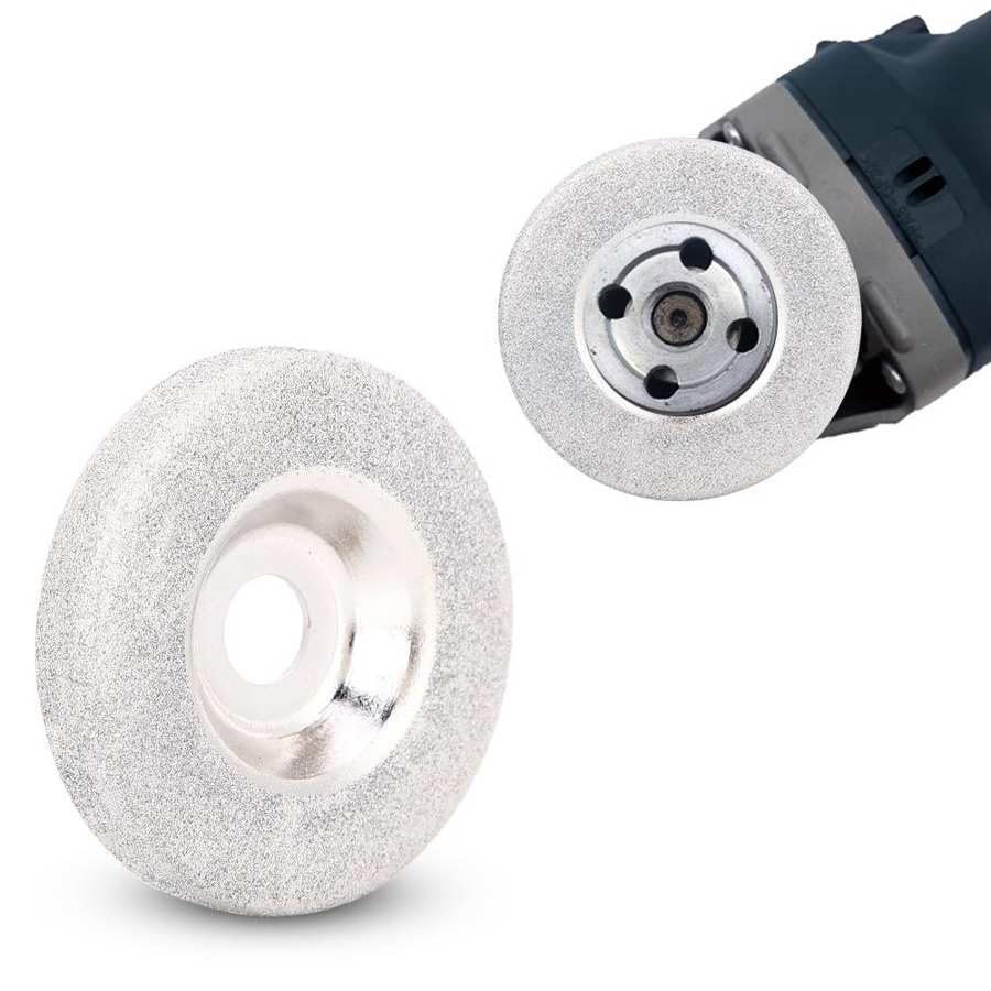 Disco abrasivo de Diamante, Disco de Copa de Diamante Multifuncional de 52 mm, diámetro de 10 mm, Disco abrasivo for carpintería, Amoladora Angular, Herramienta de Tallado y Pulido rotativo.