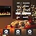 Eueiriup 2025Newly Upgraged 72 inch Ultra Thin Electric Fireplace Inserts and Wall Mounted with Remote Control & Touch Screen 1500W Fireplace Heater with Timer