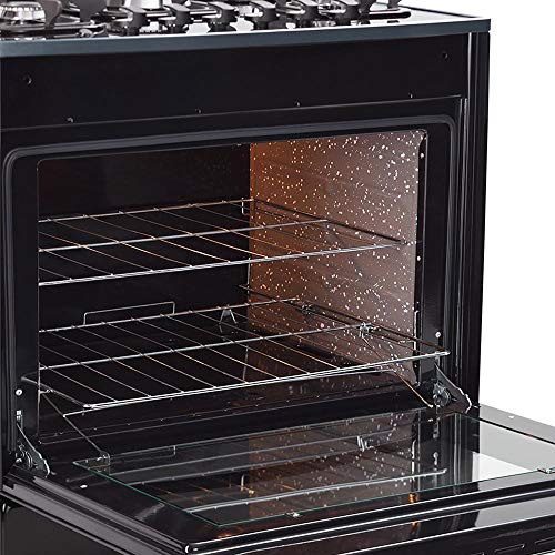 Fogão De Piso A Gás Mueller Decorato Vetro 5 Bocas Bivolt Inox