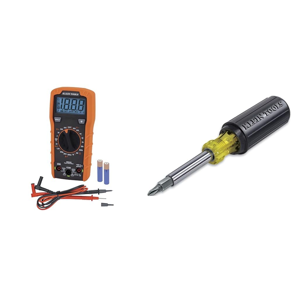 Klein Tools Digital Multimeter & Screwdriver/Nut Driver Set