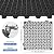 ToLanbbt Modular Interlocking Cushion 12P 11.8" x 11.8" Interlocking Rubber Floor Drain Holes Non-Slip Splicing Drainage Mats for Deck, Shower, Kitchen, Drain Pool, Sauna Bath, Indoor Outdoor (Black)