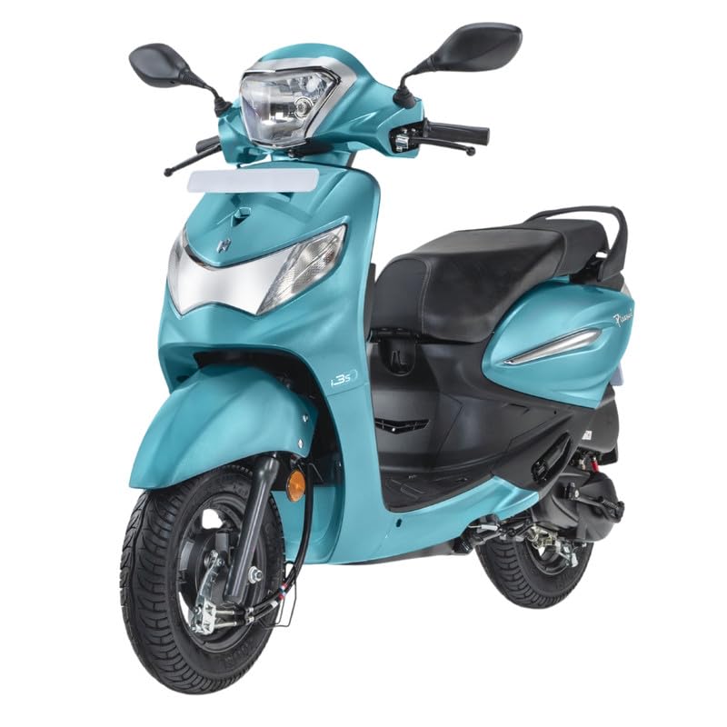 Image of Hero MotoCorp Pleasure+ 110 VX Drum Brake OBD2B TEAL BLUE Booking for Ex-Showroom Price