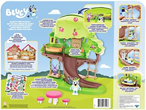 Bluey Tree Playset With Secret Hideaway, Flower Crown And Fairy Figures And Accessories, 28.19 x 27.51 x 2.79 cm