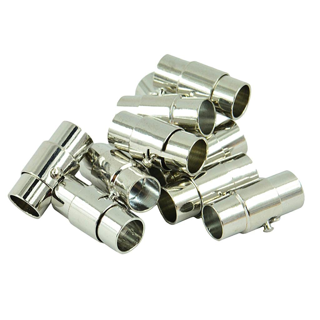 Magnetverschlüsse für Lederschnur, Armbandverbinder für DIY-Schmuck, 10 Sets