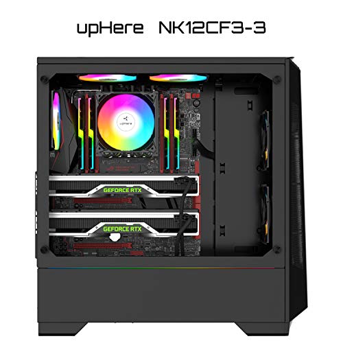 UpHere 3PIN 120mm LED arcobaleno Ventola per PC